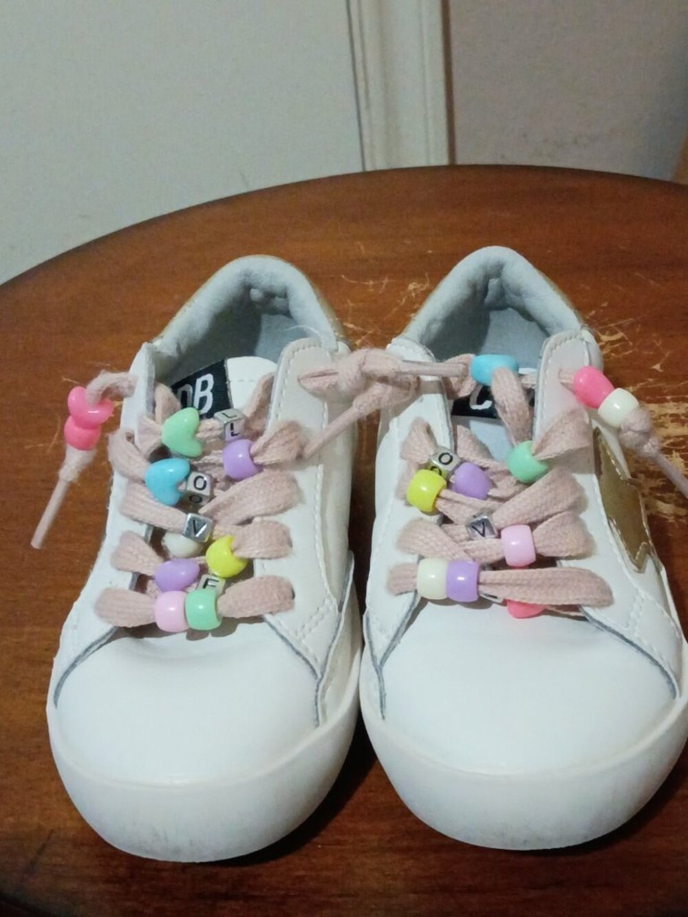 Golden Goose GGDB Kids Super-Star Sneakers Star Sz 17.5-25 Toddler Shoes White - Picture 6 of 16